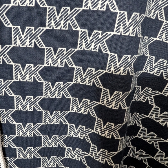 Michael Kors Navy Hoodie with Logo Pattern - Picture 5 of 6